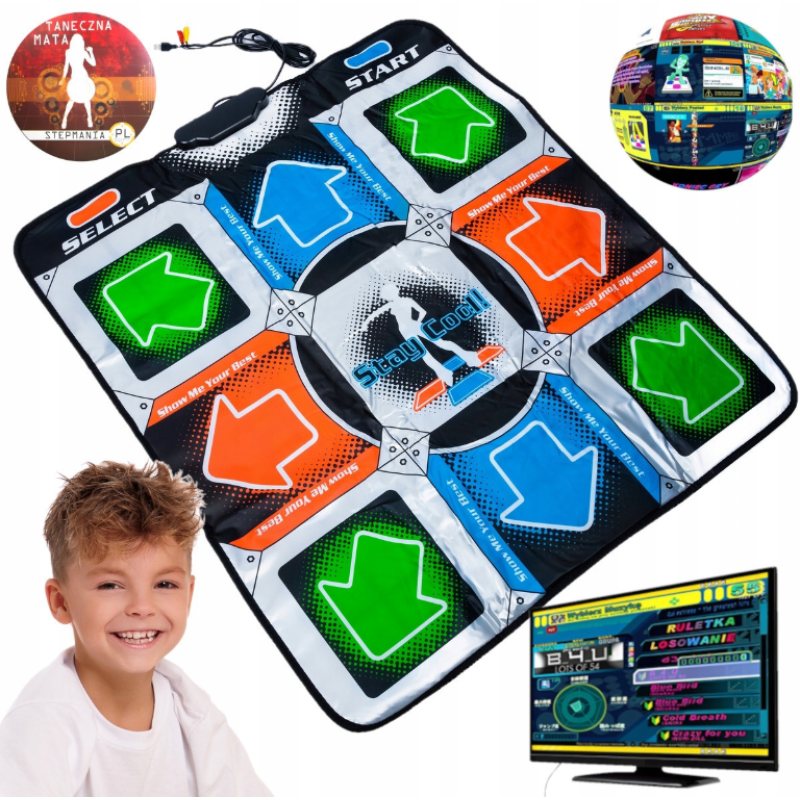 Танцювальний килимок Dance Pad PC30308 з USB-підключенням і CD - Раціональний вибір для авто
