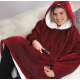 Толстовка-плед Huggle Hoodie (бордова) - Надійна якість за розумною ціною