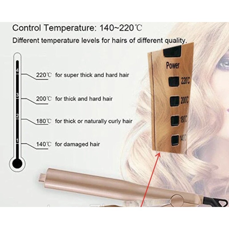 Професійна плойка-випрямляч «Hair Curling Iron WA-1» (2в1, спіральна) - Функціональність без переплат