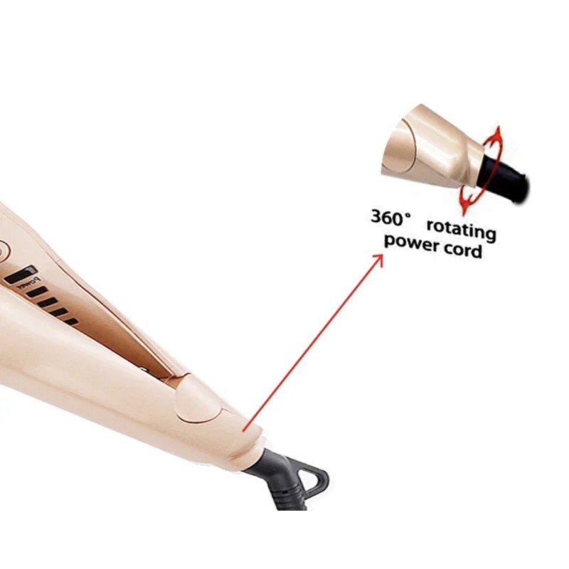 Професійна плойка-випрямляч «Hair Curling Iron WA-1» (2в1, спіральна) - Функціональність без переплат