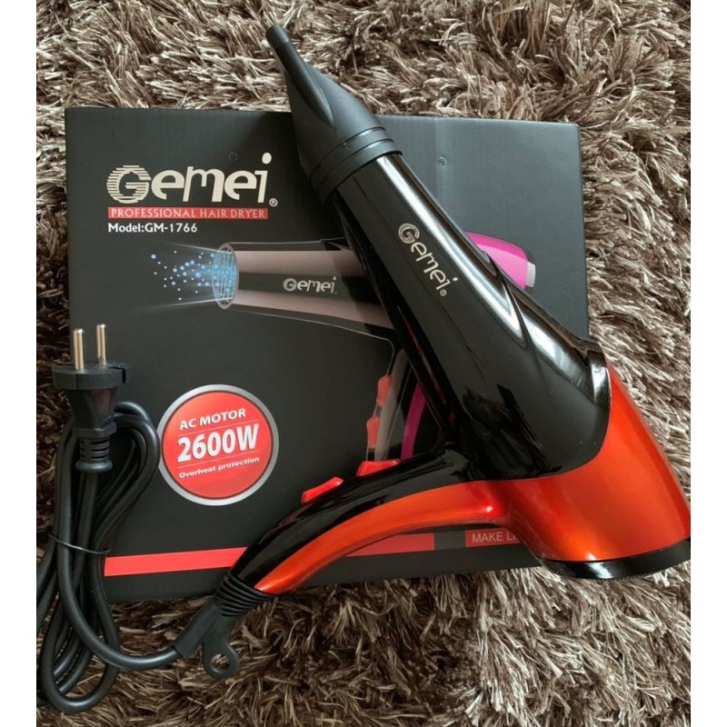 Професійний фен для сушіння волосся GEMEI GM-1766 (2600 Вт) - Вдале співвідношення ціни та функцій