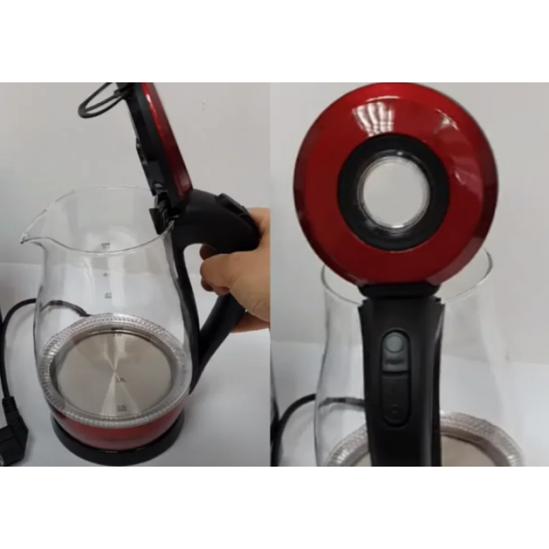 Скляний електрочайник Rainberg RB-914 (2 л, 1850 Вт, LED-підсвітка) - Вигідне рішення для кожного
