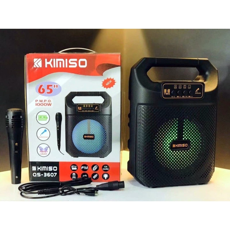 Активна напольна колонка KIMISO QS-3607 з мікрофоном - Функціональність без переплат
