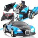 Радіокерована машинка-трансформер Robot Car Bugatti Size12 (синя, масштаб 1:12) - Вигідне рішення для кожного