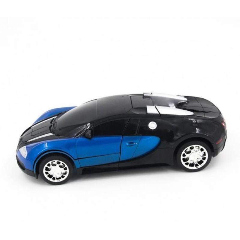 Радіокерована машинка-трансформер Robot Car Bugatti Size12 (синя, масштаб 1:12) - Вигідне рішення для кожного