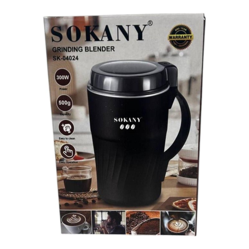 Електрична кавомолка SOKANY SK-04024 (300 Вт, 500 г) - Надійна якість за розумною ціною