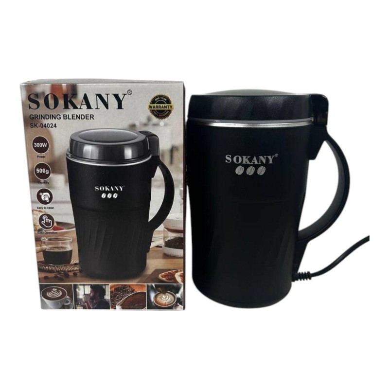 Електрична кавомолка SOKANY SK-04024 (300 Вт, 500 г) - Надійна якість за розумною ціною