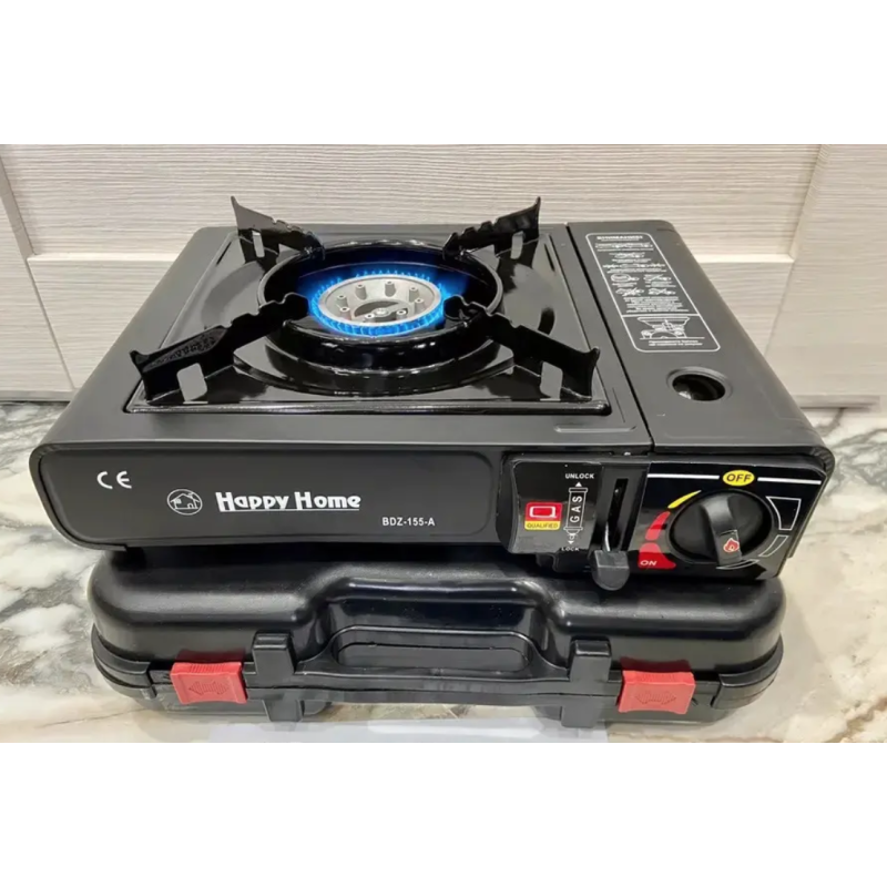 Портативна туристична газова плита Happy Home BDZ-155-A (2300 Вт) - Раціональний вибір для авто