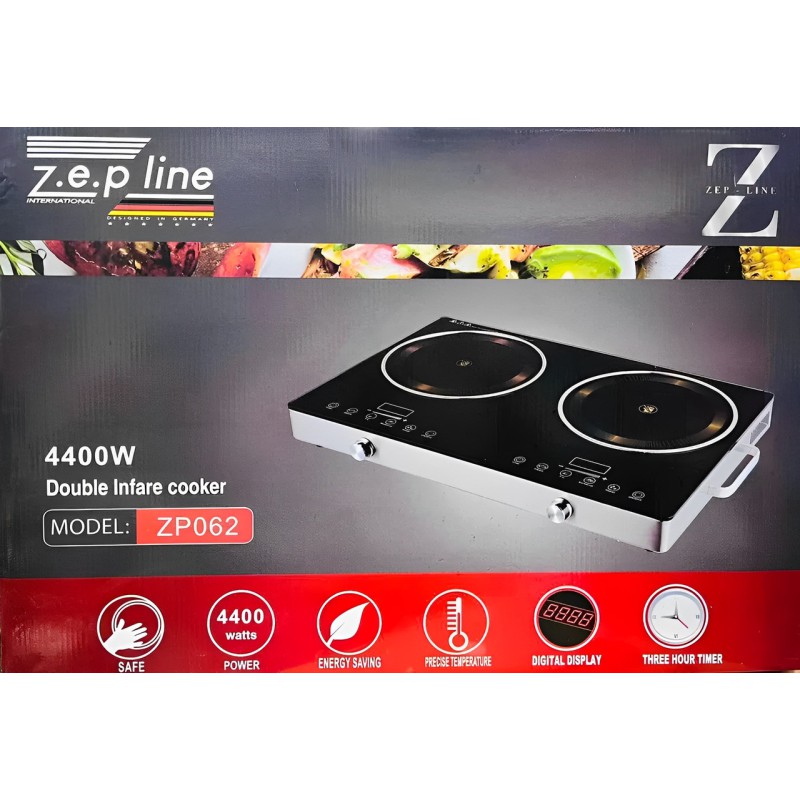 Інфрачервона двоконфоркова електроплита Zepline ZP-062 (4400 Вт) - Якість, яку можна собі дозволити