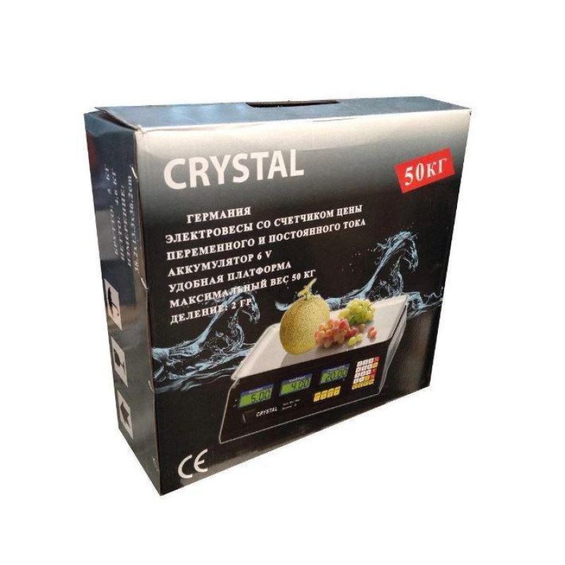 Торгові ваги Crystal CT-500 - Якість, яку можна собі дозволити