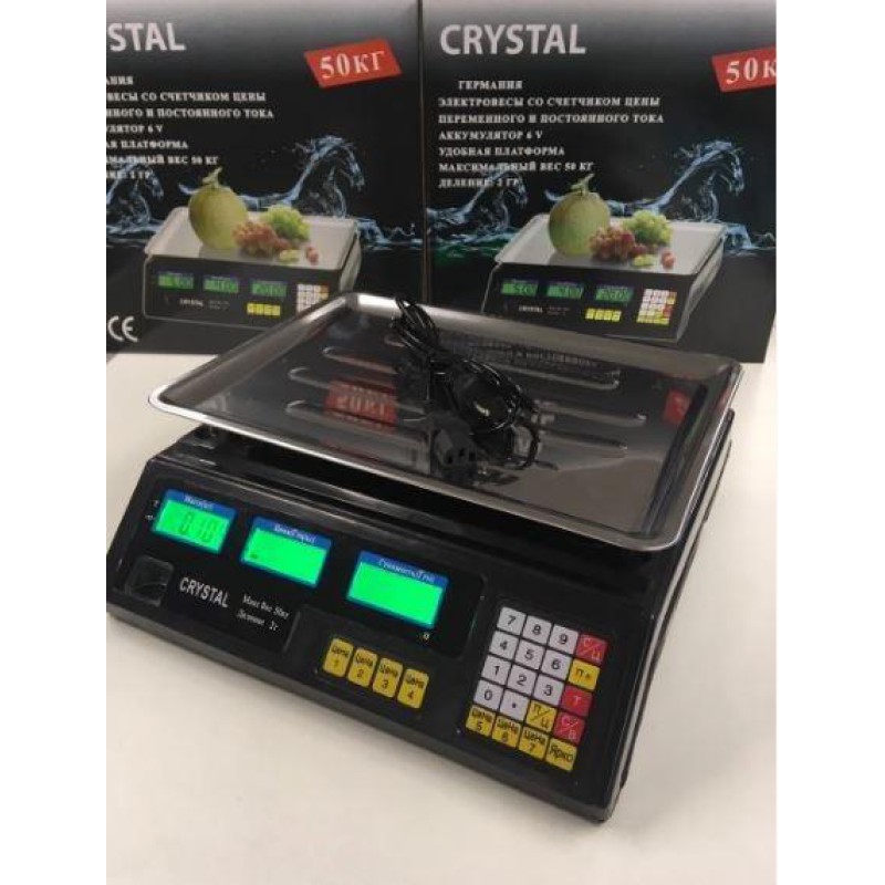 Торгові ваги Crystal CT-500 - Якість, яку можна собі дозволити