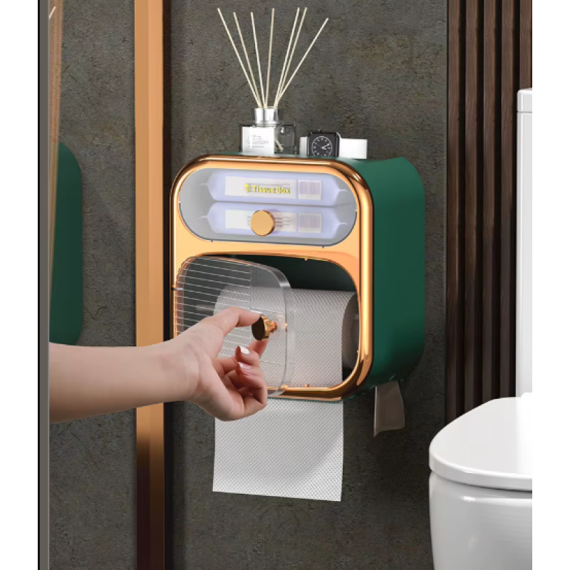 Тримач для туалетного паперу Toilet Paper Holder GREEN - Вигідне рішення для кожного