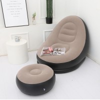 Надувне садове крісло з пуфом Air Sofa Comfort ZD-33223