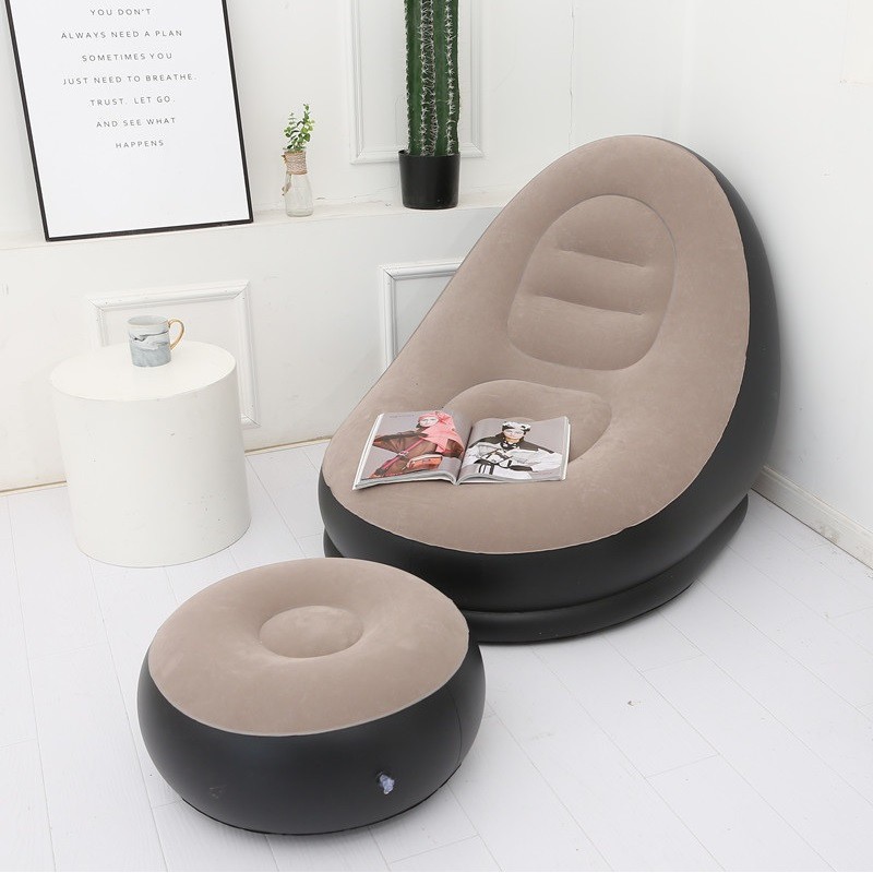 Надувне садове крісло з пуфом Air Sofa Comfort ZD-33223 - Те, що потрібно — без зайвих витрат