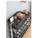Металевий стелаж для взуття Shoe Rack BLACK (модель 08-02, 60×18,5×78,5 см) - Функціональність без переплат