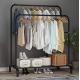 Подвійна підлогова вішалка для одягу та взуття Loft Rack (чорна) - Практичний вибір за бюджетною вартістю