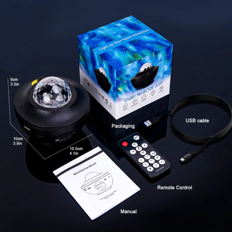 Проєктор зоряного неба «Галактика AND 991» із пультом і Bluetooth-колонкою - Максимум можливостей за мінімум витрат