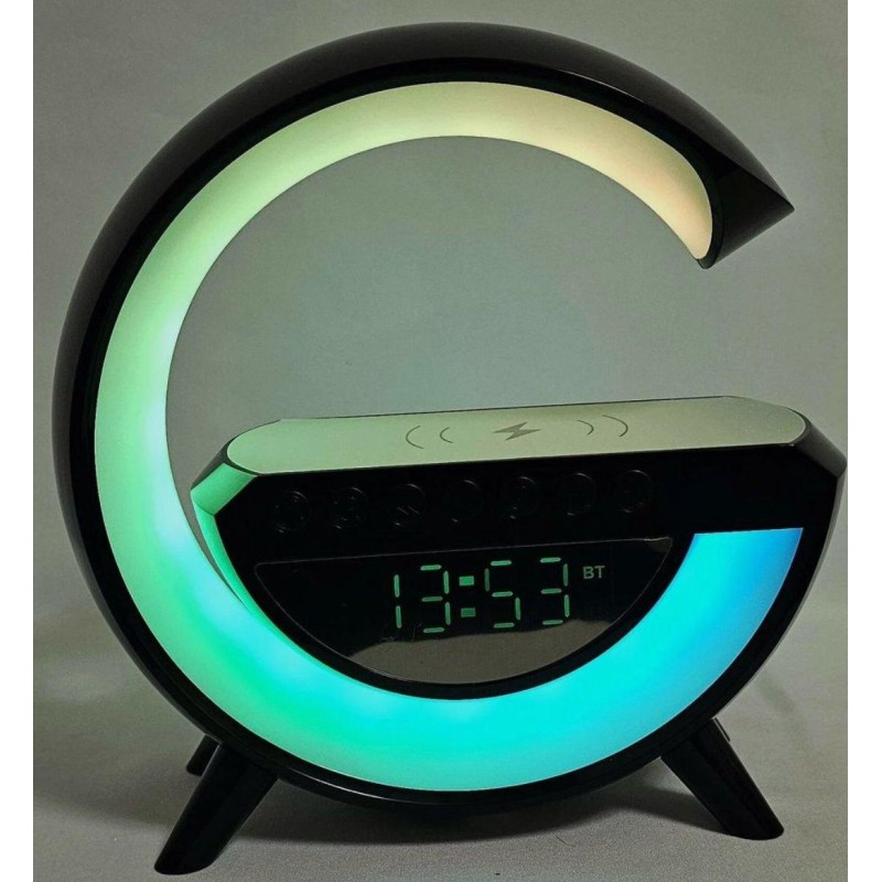Нічник-лампа «G BT-3401 Smart Light Sound Machine» із годинником (чорний) - Якість, яку можна собі дозволити