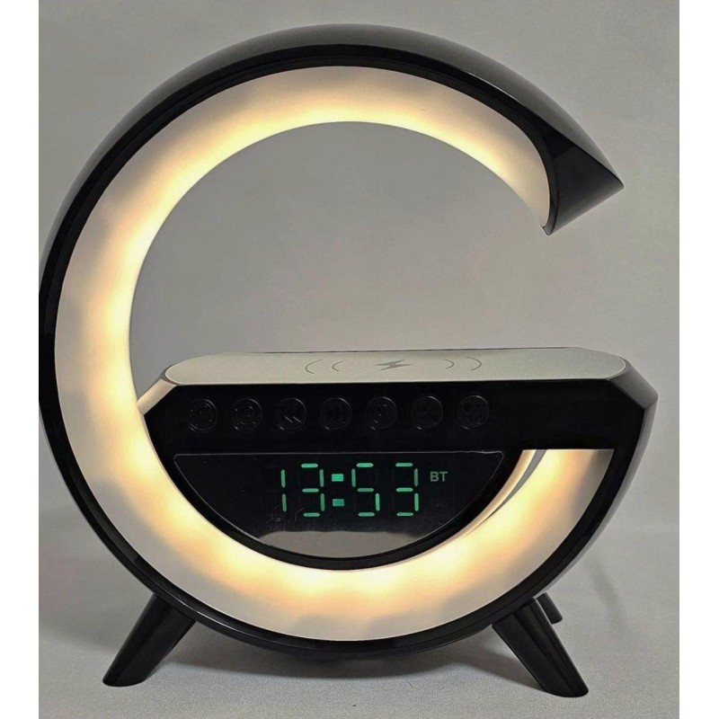Нічник-лампа «G BT-3401 Smart Light Sound Machine» із годинником (чорний) - Якість, яку можна собі дозволити