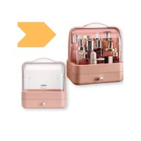 Органайзер для косметики YM206 Single Drawer (рожевий, 2 секції)