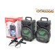 Портативна колонка Kimiso QS-1805 (8", з дротовим мікрофоном) - Те, що потрібно — без зайвих витрат