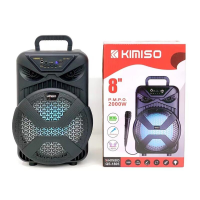 Портативна колонка Kimiso QS-1805 (8", з дротовим мікрофоном)
