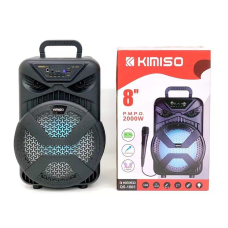 Портативна колонка Kimiso QS-1805 (8", з дротовим мікрофоном)