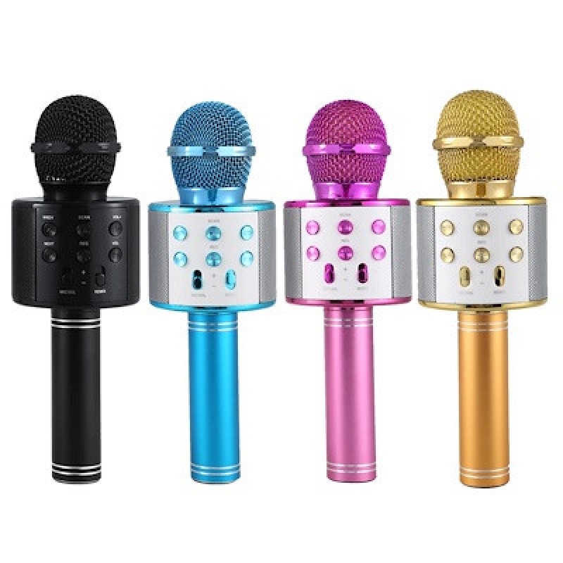 Bluetooth-мікрофон для караоке WSTER WS-858 з функцією зміни голосу - Доступна ціна — гідна якість