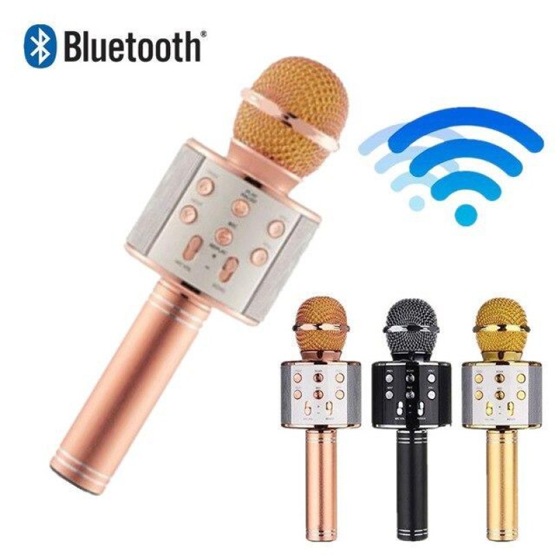 Bluetooth-мікрофон для караоке WSTER WS-858 з функцією зміни голосу - Доступна ціна — гідна якість