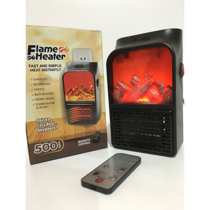 Портативний обігрівач Flame Heater (500 Вт) без пульта - Те, що потрібно — без зайвих витрат