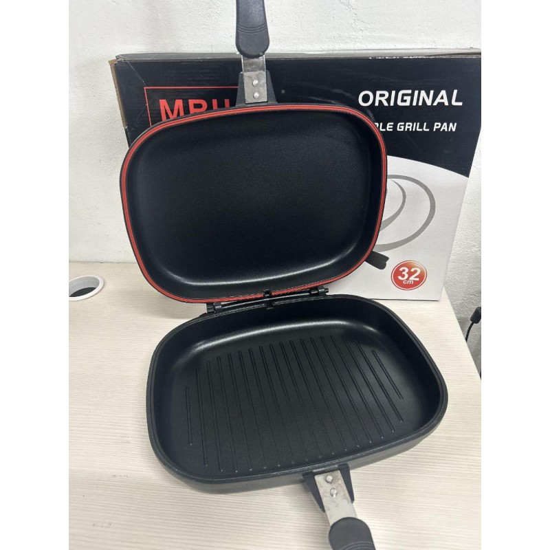 Двостороння сковорода-гриль Double Grill Pan 32 см - Вдале співвідношення ціни та функцій