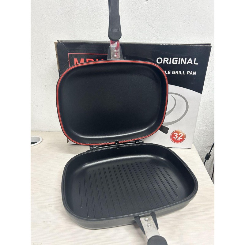 Двостороння сковорода-гриль Double Grill Pan 32 см - Вдале співвідношення ціни та функцій