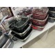 Набір каструль Higher Kitchen HK-302 (чорний, з гранітним антипригарним покриттям) - Вдале співвідношення ціни та функцій
