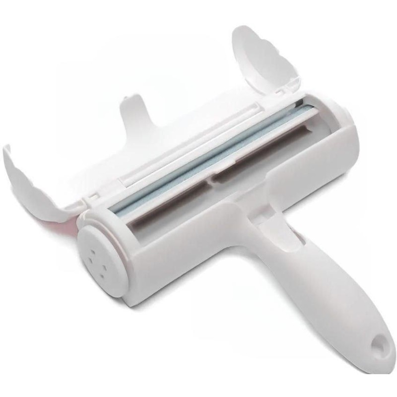 Щітка для збирання та видалення шерсті тварин Pet Hair Remover Roller PET20205 (біла) - Раціональний вибір для авто