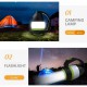 Кемпінговий світлодіодний ліхтар SHAYING SHAY31 (3 в 1 з PowerBank) - Надійна якість за розумною ціною