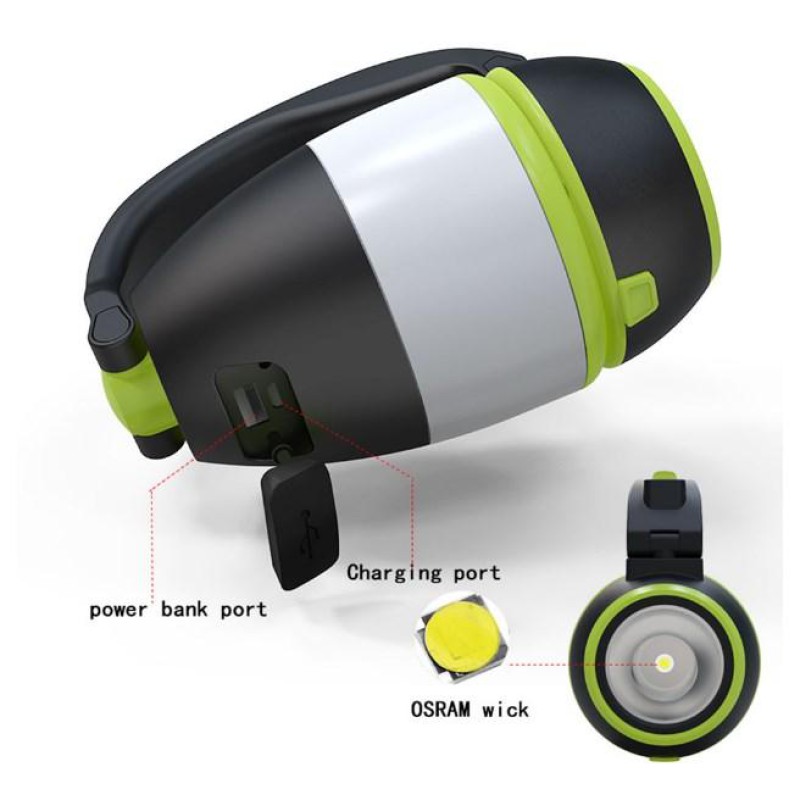 Кемпінговий світлодіодний ліхтар SHAYING SHAY31 (3 в 1 з PowerBank) - Надійна якість за розумною ціною