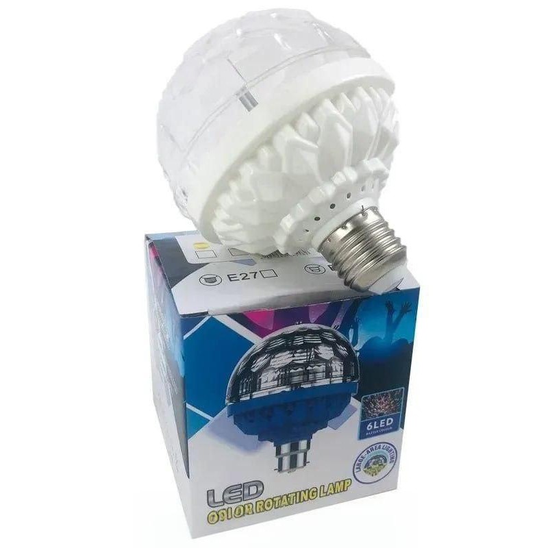 Світлодіодна диско-лампа COLOR ROTATING LAMP у патрон E27 - Надійна якість за розумною ціною
