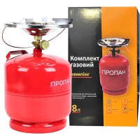 Кемпінговий газовий комплект GRANT8 (балон + пальник, 8 л)
