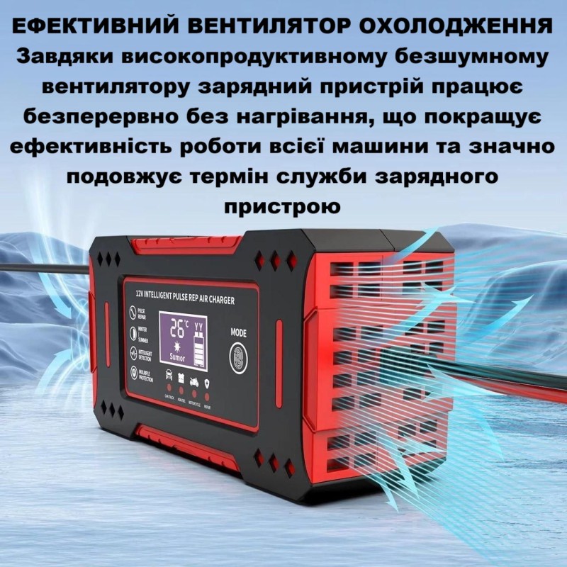 Зарядний пристрій 12V 6A (автоматичний) - Раціональний вибір для авто